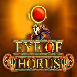 Eye of Horus slot logo by RTG (Reel Time Gaming) at Happyjokers Casino