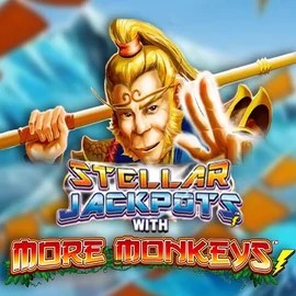 Enjoy Stellar Jackpots with More Monkeys by Lightning Box Game – logo hosted on happyjokers.dk