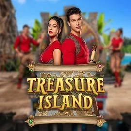 Official Live Casino logo: Treasure Island by Pragmatic Play at Happyjokers Casino